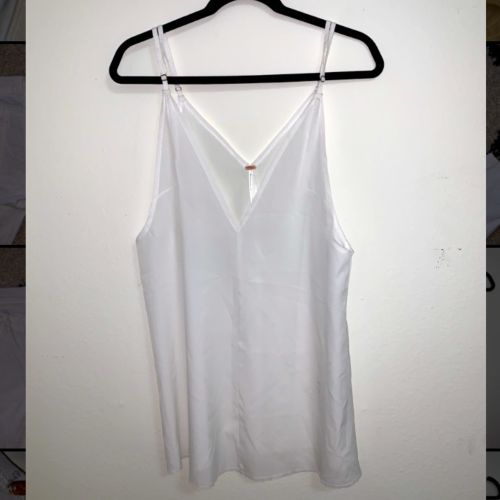 S Free People white shirt with adjustable straps